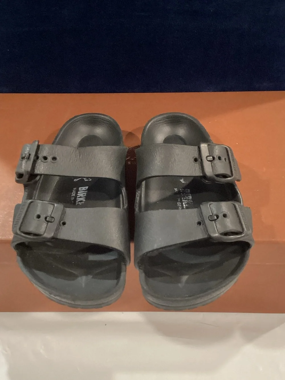 Birkenstock Kids Black Two Strap Sandals EU Size 25